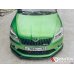 Накладка сплиттер на передний бампер на Skoda Fabia II RS